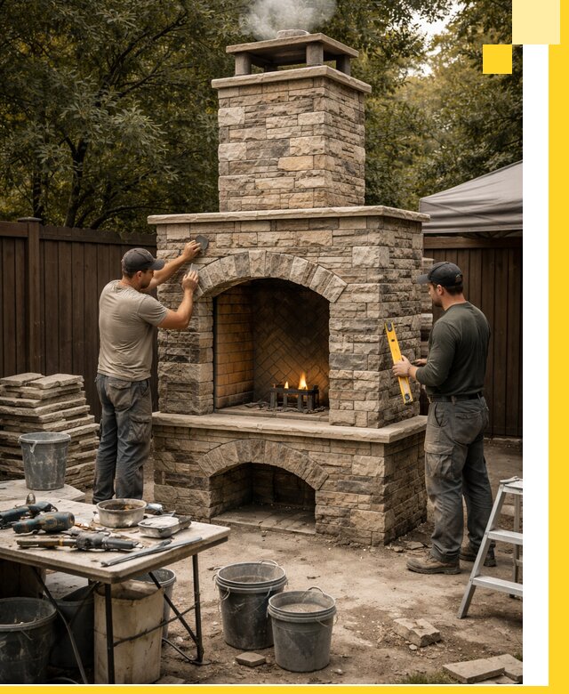 Проектирование и установка уличных каминов в Белорецке