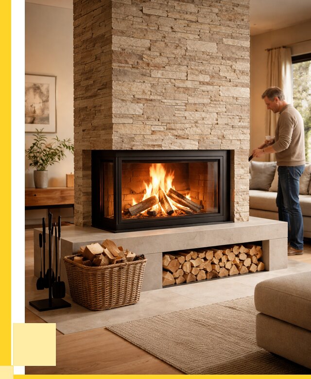 Дровяной камин под ключ в Белорецке от 202740 р. | ЭриданБлр