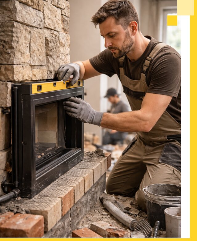 Дровяные камины под ключ в Белорецке: монтаж, обустройство