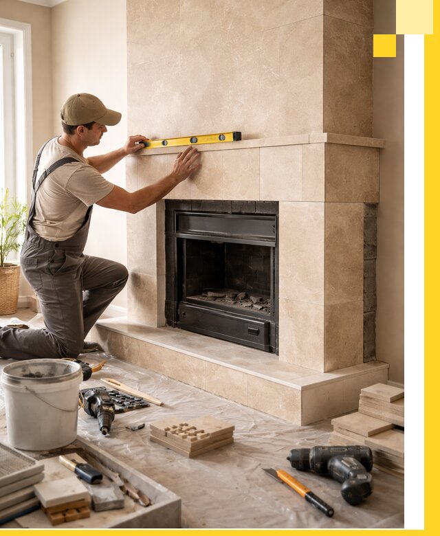 Установка и монтаж каминов в частном доме под ключ в Белорецке