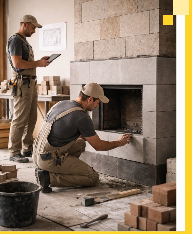 Индивидуальные проекты каминов и каминных систем в Белорецке