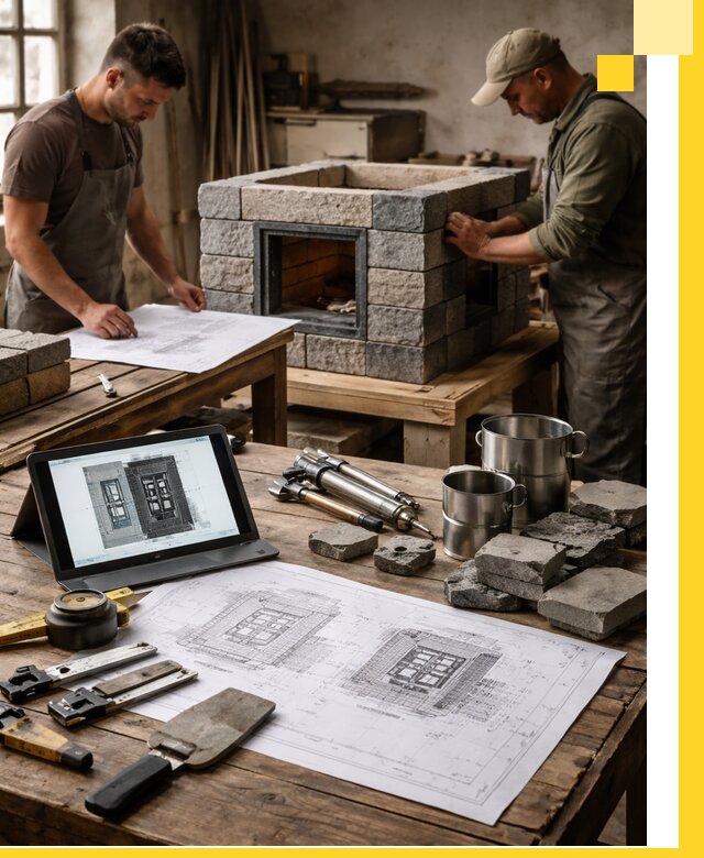 Разработка проектов печей с согласованием и монтажом в Белорецке