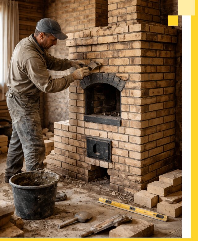 Кирпичные печи под ключ в Белорецке: проектирование и кладка