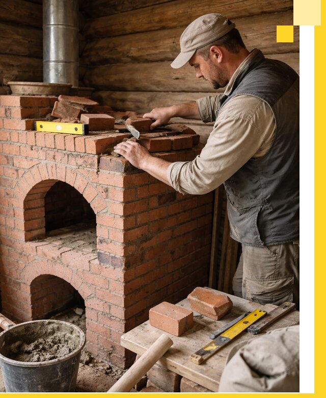 Изготовление и установка русских печей в Белорецке под ключ