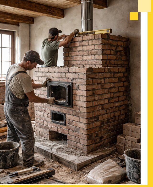 Печи для загородного дома под ключ в Белорецке — монтаж и сервис