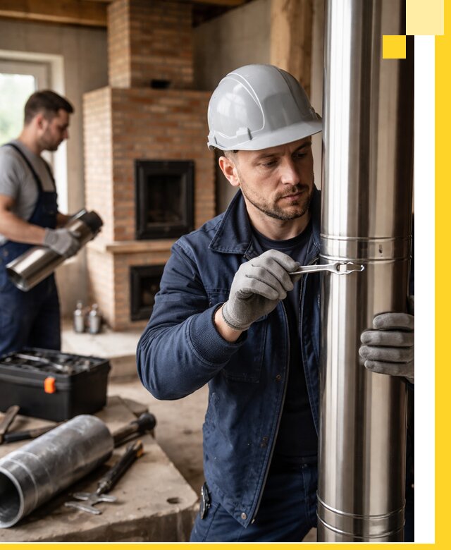 Профессиональный монтаж дымоходов для печей в Белорецке