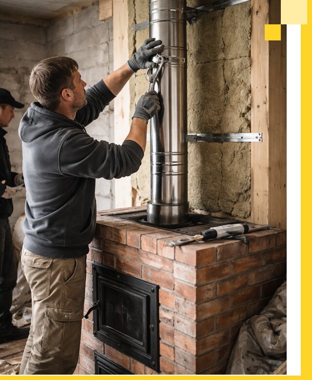 Изготовление и монтаж печей и дымоходов под ключ в Белорецке