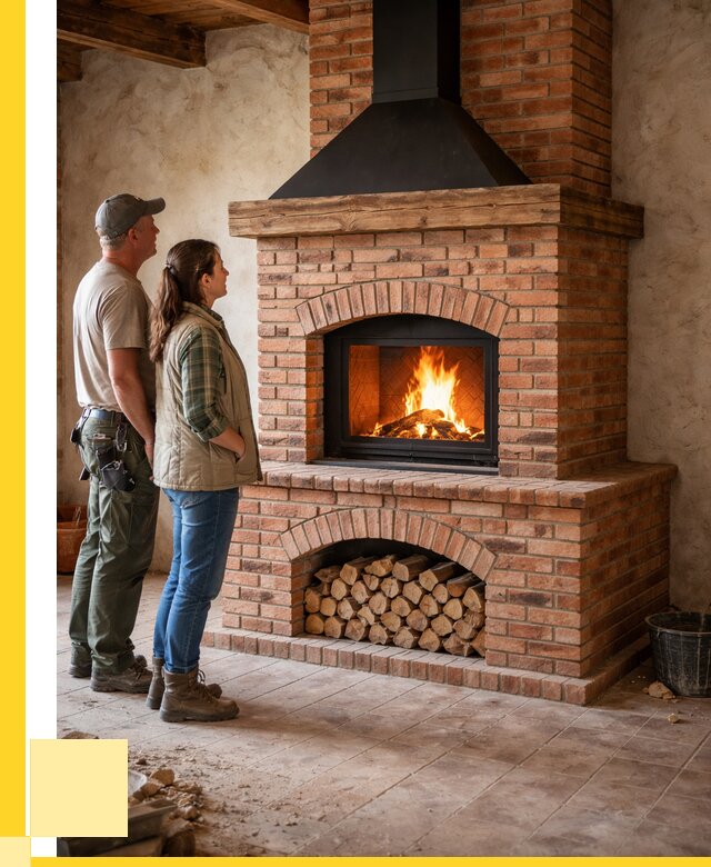 Печи камины из кирпича в Белорецке от 121644 р. | ЭриданБлр