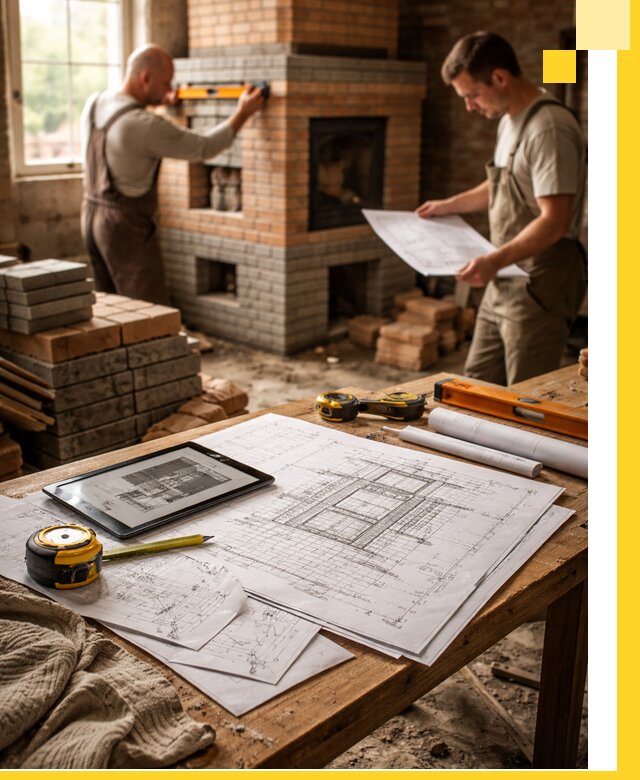 Проекты печей и каминов с индивидуальным дизайном в Белорецке