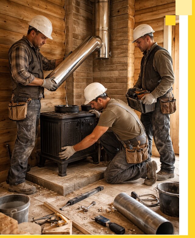 Профессиональный монтаж банных печей и дымоходов в Белорецке