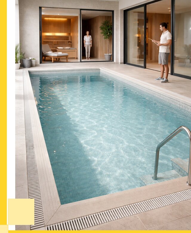 Отделка бассейна пленкой ПВХ в Белорецке от 3548 р. - ЭриданБлр