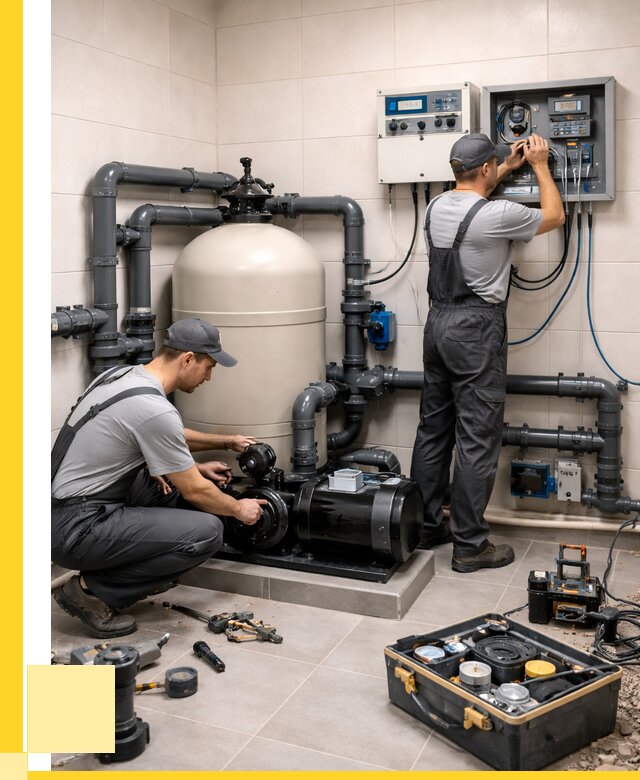 Монтаж оборудования для бассейнов в Белорецке от 40548 р. | ЭриданБлр