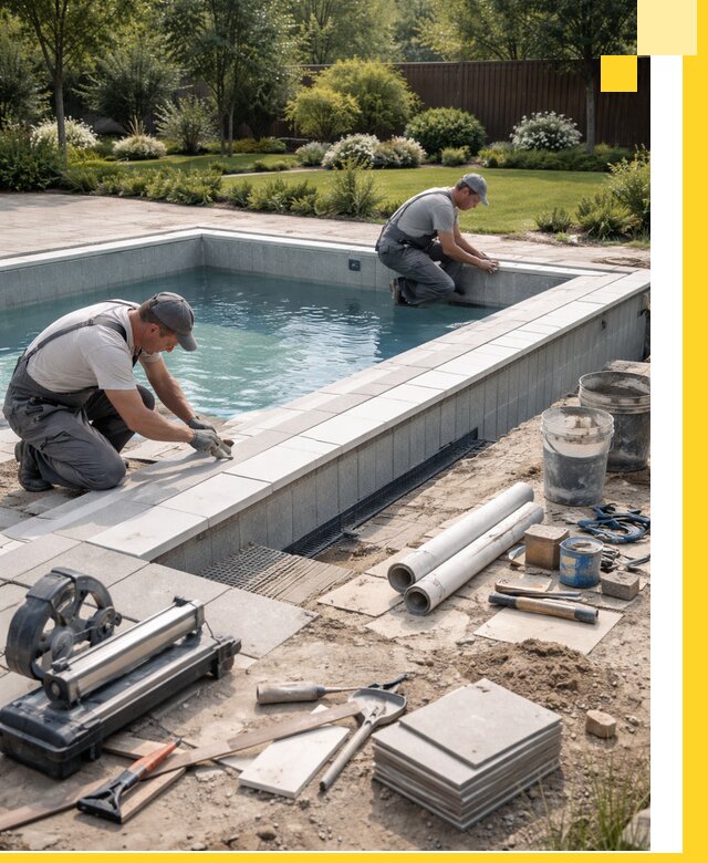 Строительство открытых бассейнов под ключ в Белорецке профессионально