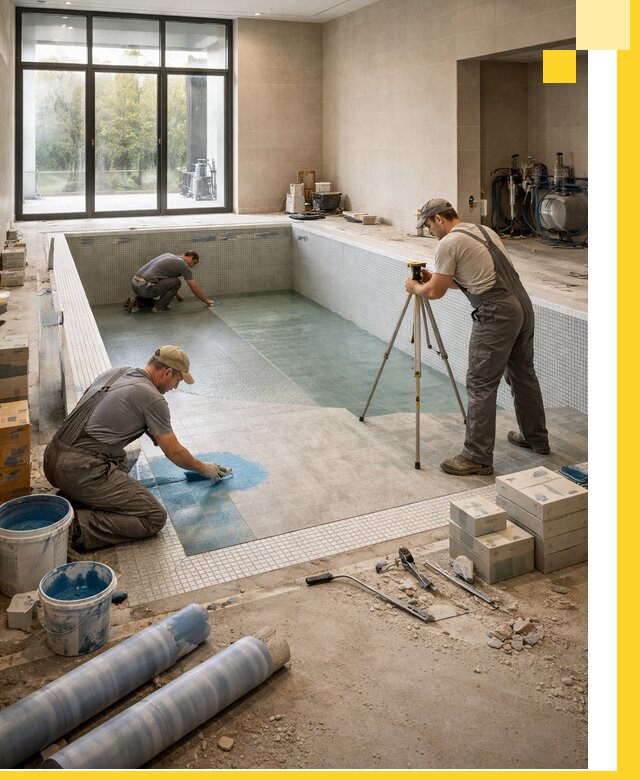 Проект и строительство закрытых бассейнов в Белорецке под ключ