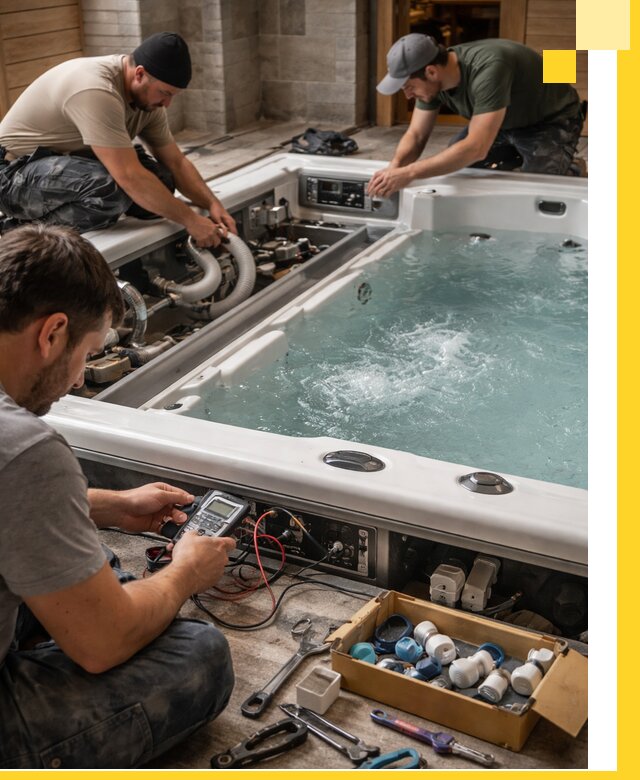 Гидромассажные бассейны под ключ в Белорецке, дизайн и монтаж