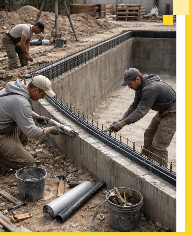 Качественный монтаж чаши бассейна в Белорецке под ключ с гарантией