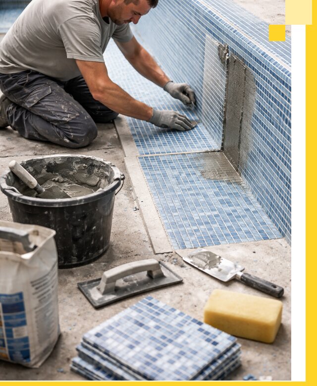 Укладка и ремонт мозаики для бассейнов под ключ в Белорецке