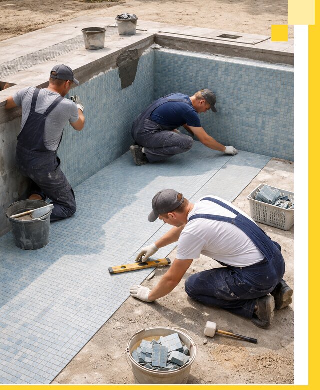 Укладка и установка плитки для бассейнов под ключ в Белорецке