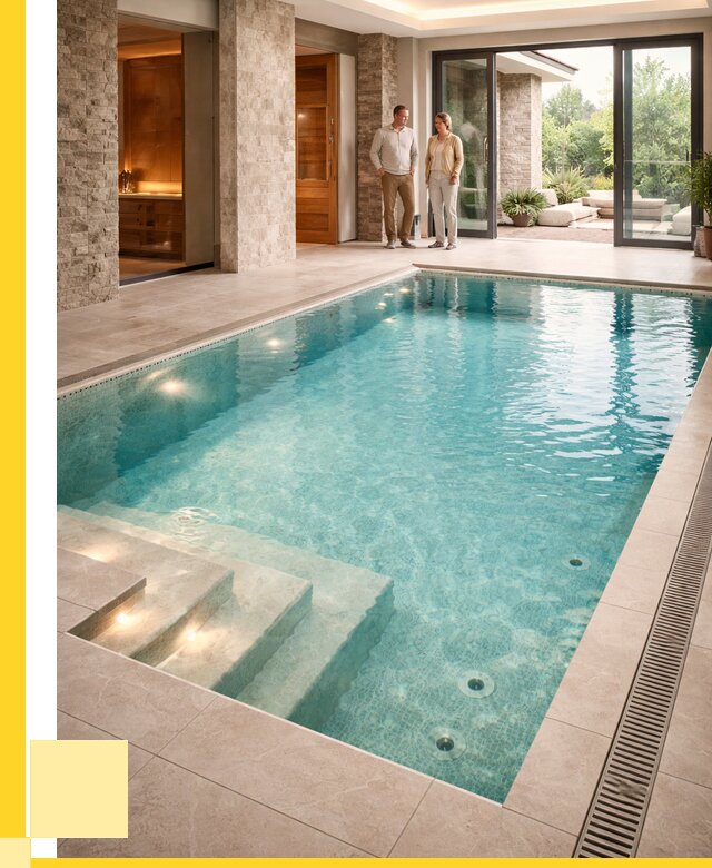 Бассейн во дворе в Белорецке: проект, отделка от 1216440 р. | ЭриданБлр