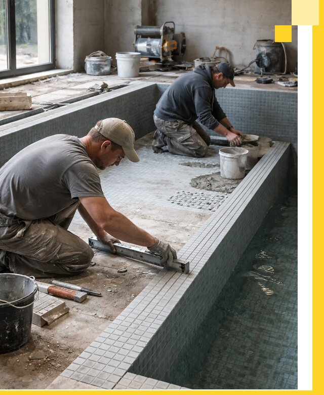 Строительство бассейна в частном доме в Белорецке под ключ