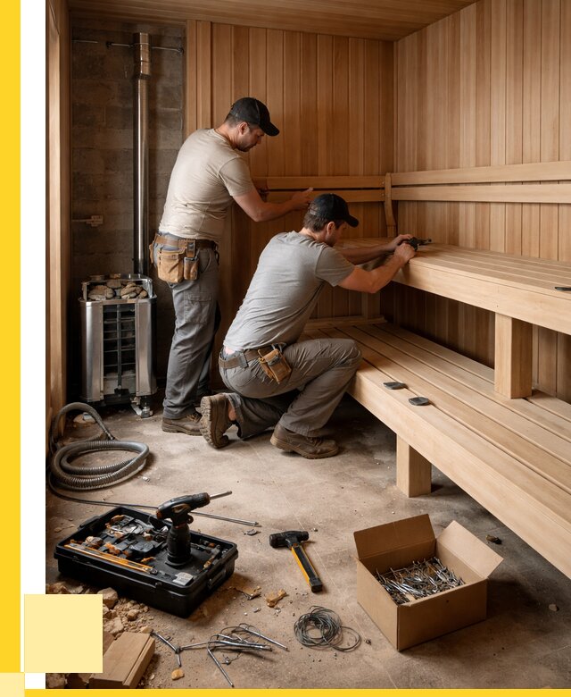 Монтаж саун под ключ в Белорецке от 121644 р. | ЭриданБлр