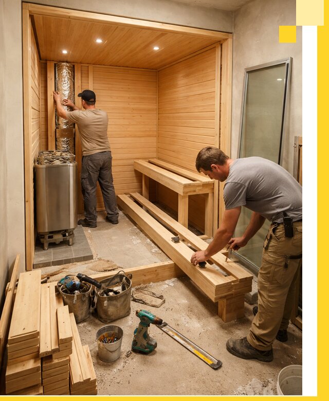 Проектирование и установка домашних саун под ключ в Белорецке