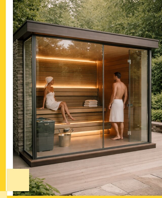 Сауна стеклянная и двери для сауны в Белорецке от 253425 р. | ЭриданБлр