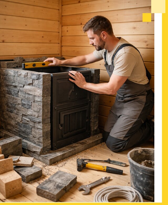 Производство и установка печей для саун под ключ в Белорецке