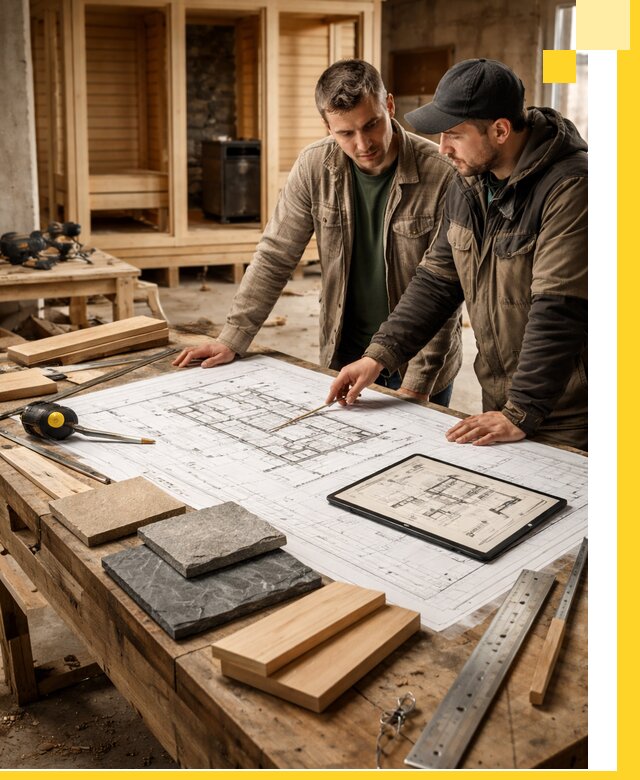 Проекты бань под ключ и планы строительства в Белорецке