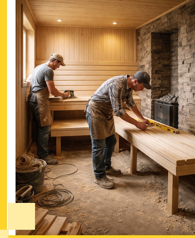 Отделка бани в Белорецке: внутренняя отделка от 3041 р. | ЭриданБлр