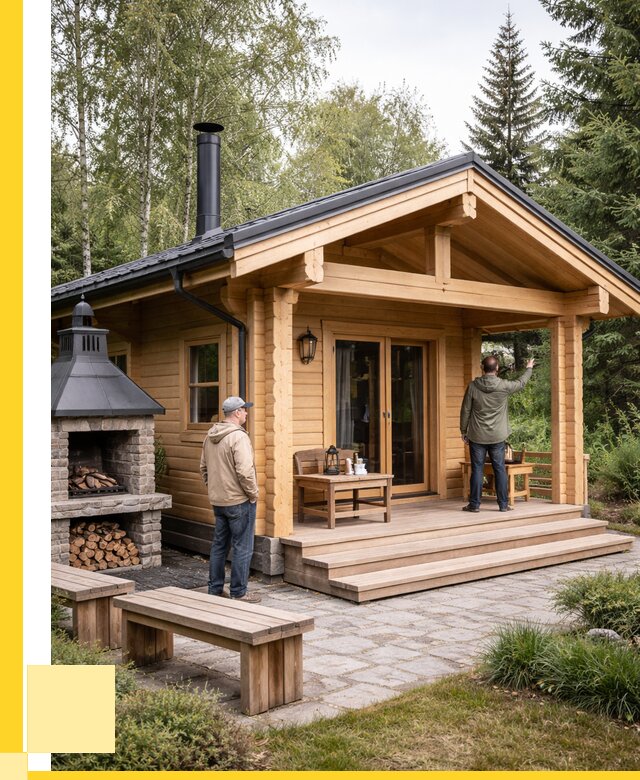 Деревянные бани под ключ в Белорецке от 456165 р. | ЭриданБлр