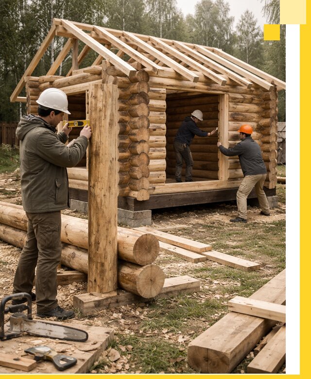 Строительство бань для дачи под ключ в Белорецке с доставкой и монтажом