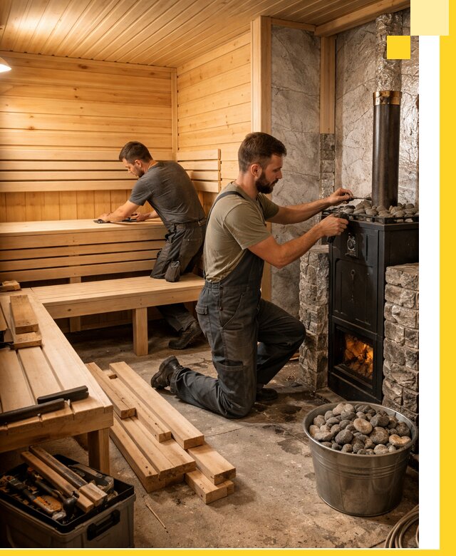 Дизайн и строительство интерьеров бань под ключ в Белорецке