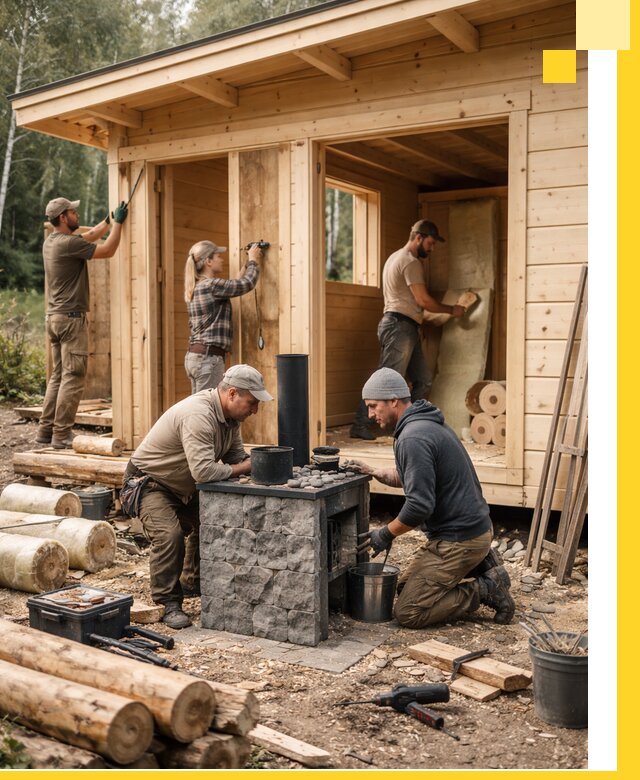 Купить баню под ключ в Белорецке строительство монтаж отделка