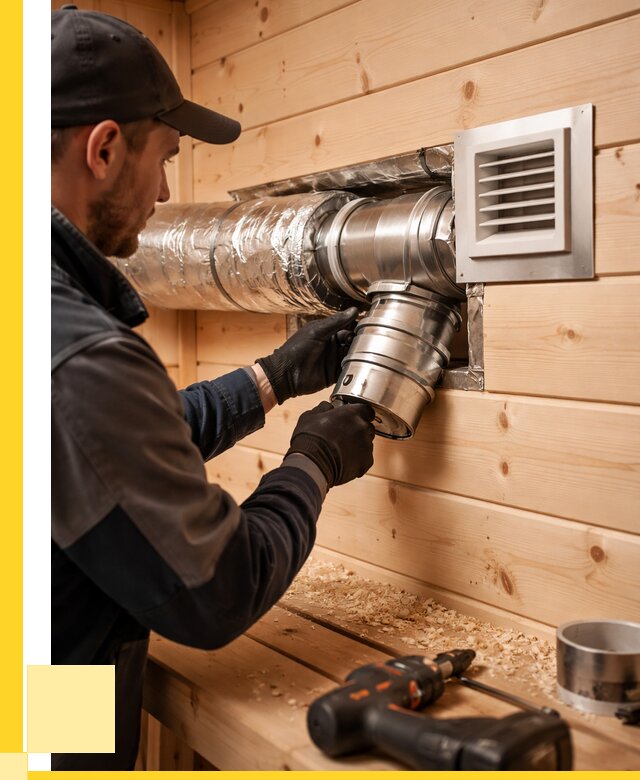 Монтаж вентиляции бани в Белорецке от 12164 р. | ЭриданБлр