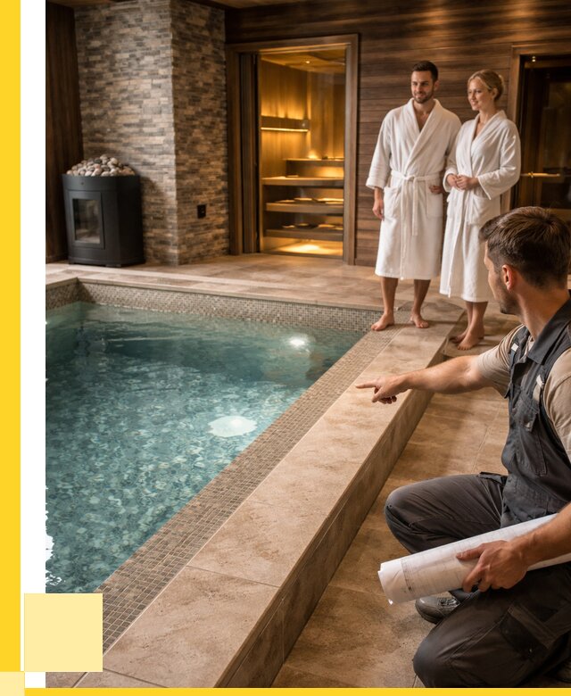 Проект бани с бассейном под ключ в Белорецке от 65891 р. | ЭриданБлр