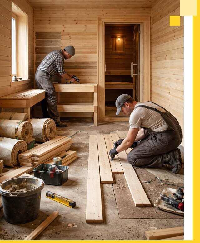 Индивидуальный проект бани с комнатой отдыха под ключ в Белорецке