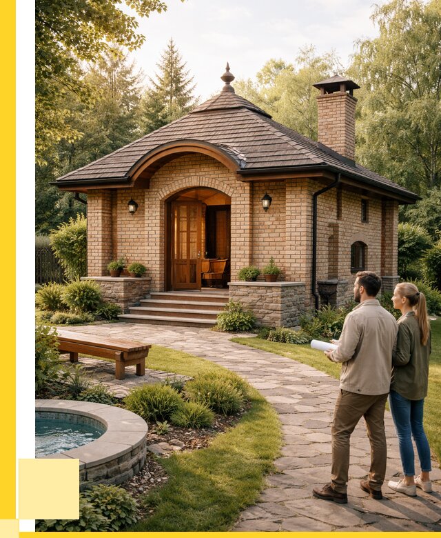 Проект кирпичной бани в Белорецке от 30411 р. | ЭриданБлр