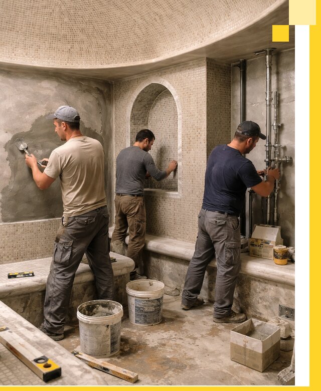 Профессиональный монтаж хамамов под ключ в Белорецке с гарантией