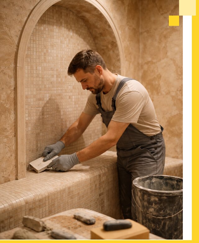 Профессиональная отделка хамамов с мозаикой под ключ в Белорецке