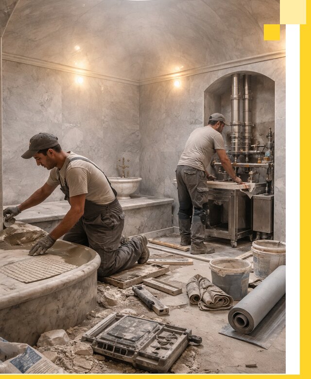 Строительство турецких бань хаммам под ключ в Белорецке