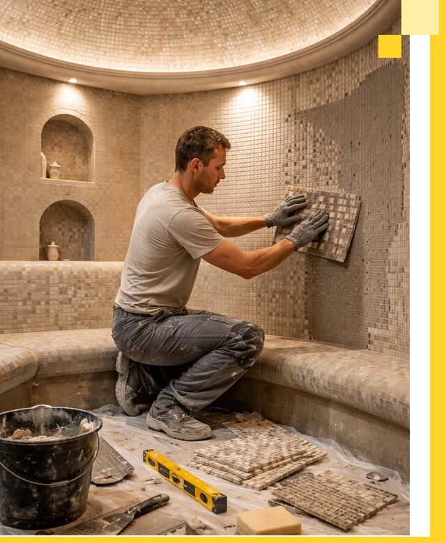 Устройство и монтаж домашнего хамама под ключ в Белорецке