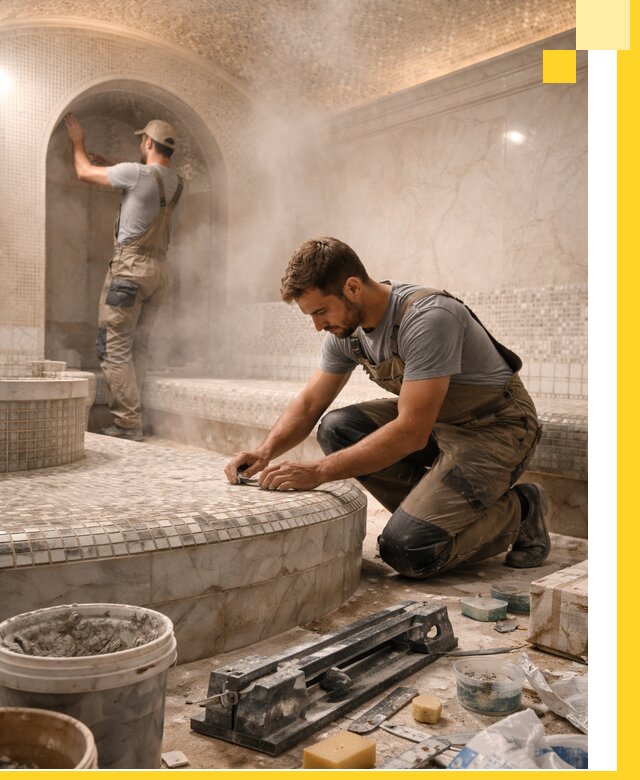 Профессиональный дизайн хамама и SPA под ключ в Белорецке